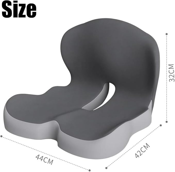Back and Seat Cushion, Trucker Seat Cushions for Long Sitting, Car seat Cushion with Back Support, Seats Cushions for Lumbar Pain and Supporting The HIPS, Trucker Essentials (D)