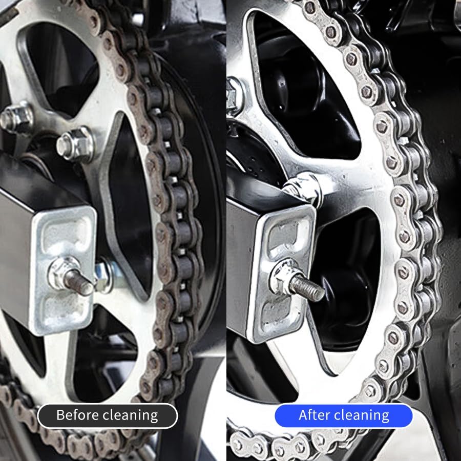 MotorcycleBicycle Chain Cleaner and Gear Cleaning Tool - Bike Maintenance Cleaning Brush for Chain and Gear Kit,Motorcycle Washer Cleaner Brush Tools
