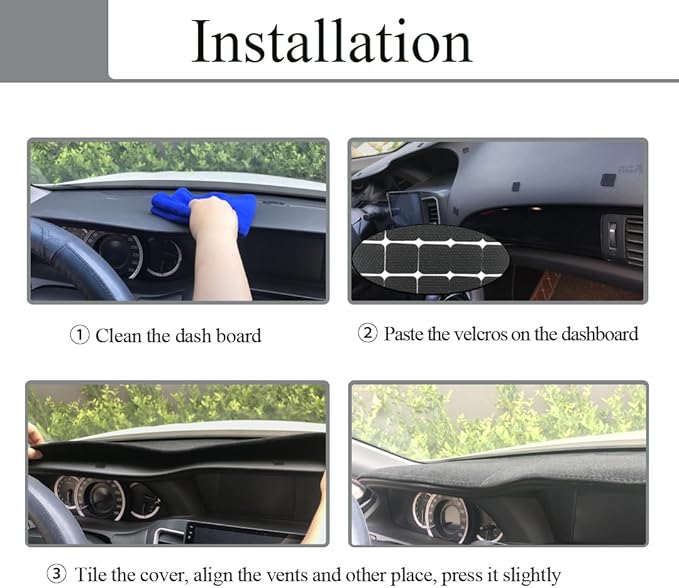 Dash Cover Mat Custom Fit for Nissan Sentra Dashboard Pad Cap Carpet Protector K268 (Black)