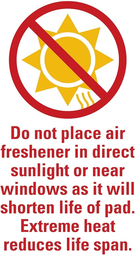 Individually Wrapped - Professional Car Air Freshener Pads - Remove Smells & Add Ambience (15 Per Pack) (Sapphire Ice)