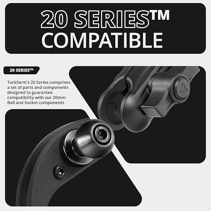 Tackform Link Vent Phone Mount Compatible with 2016-2023 Toyota Tacoma and 2014-2021 Toyota Tundra | Aluminum | Zero Slip | Compatible with MagSafe | Universal Magnetic Holder | 2" Arm | Red Knob