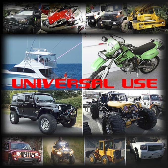6 Pods LED Rock Lights, Ampper Waterproof LED Neon Underglow Light for Car Truck ATV UTV SUV Offroad Boat Underbody Glow Trail Rig Lamp (White)