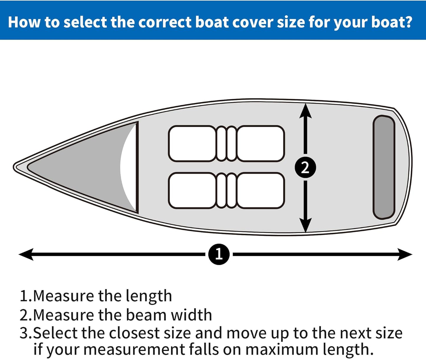 iCOVER Jet Ski Cover - Waterproof Heavy Duty Trailerable Jetski Covers for Seadoo Kawasaki Yamaha Wave Runner, Fits PWC Models Up to 113in Long