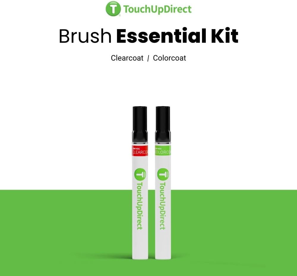 TouchUpDirect 8T0 Blazing Blue Metallic Compatible with Toyota Exact Match Touch Up Paint Brush - Essential Kit