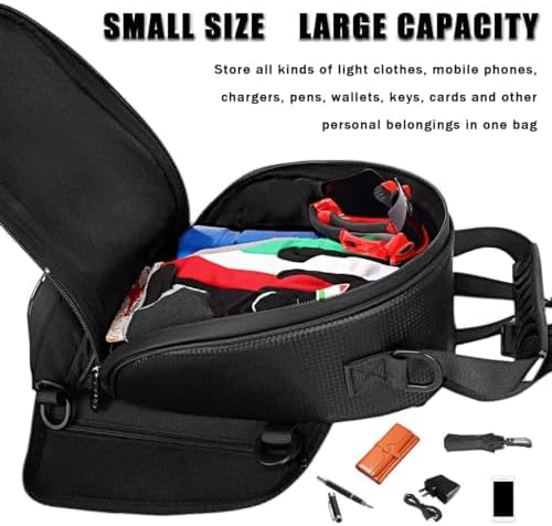 Motorcycle Tank Bag for BMW G310GS G310 GS G 310 GS, Magnetic & Strap Mount Tank Bag for Motorcycles, Motorcycle Touring Navigation Luggage Bag Tank Bags,A Strap