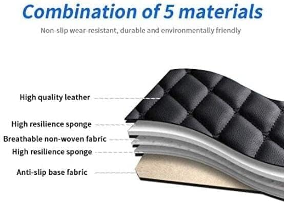 Custom Car Floor Mat Compatible with 97% Car Models Luxury Leather All Weather Waterproof Anti-Skid Full Coverage Car Mats (Red)
