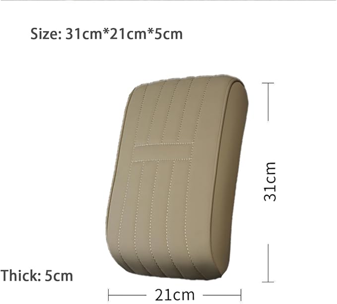 Car Armrest Pad for Volkswagen VW Atlas (7-Seater) 2018 2019 2020 2021 2022 2023 2024 2025 Memory Cotton Armrest Box Pad Center Console Scratch Pad Cushion Protector,Black