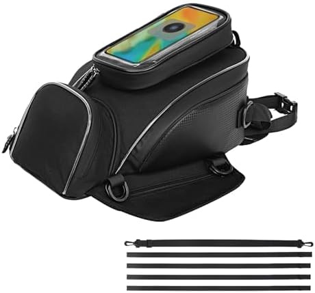 Motorcycle Tank Bag for Harley Davidson Pan America 2020-2024, Magnetic & Strap Mount Tank Bag for Motorcycles, Motorcycle Touring Navigation Luggage Bag Tank Bags,A Strap