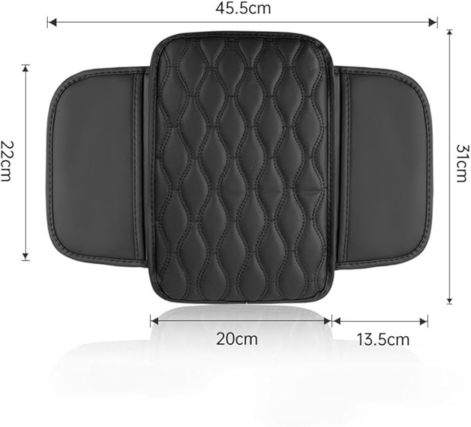 Car Armrest Pad for BMW M4 Competition Convertible Coupe F83 F82 G82, Waterproof Center Console Cushion Pad Cover Armrest Storage Box Mat Protection Interior Accessories,A-Beige