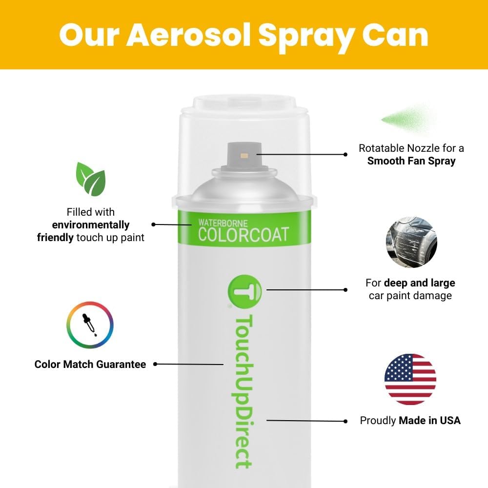 TouchUpDirect 5C2 Acidic Blast Compatible with Toyota Exact Match Touch Up Paint Aerosol - Essential Kit