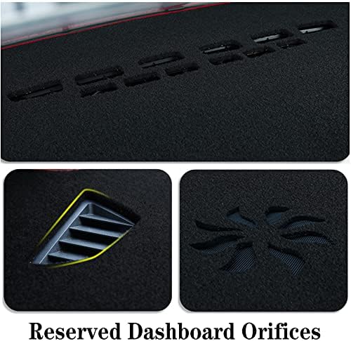 Dash Covers Mat for Jeep Patriot 2010-2017,Polyester Car Dashboard Cover,Dash Board Protecter Cover,Car Dash Board Cover Pad,Black