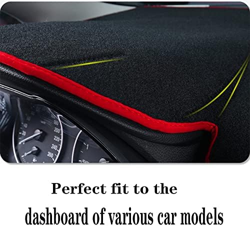 Dash Covers Mat for Jeep Patriot 2010-2017,Polyester Car Dash Board Cover,Dashboard Protecter Cover,Car Dash Board Cover Pad,Red