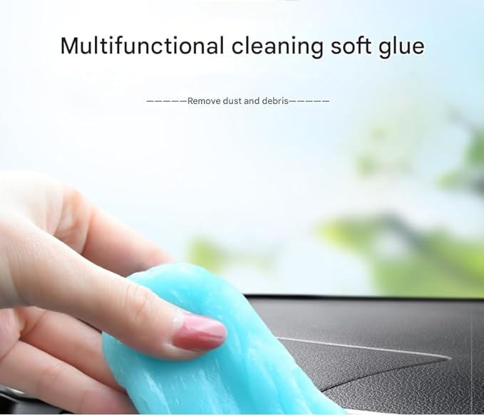 Car Cleaning Gel for Ford Mustang 2015–2024, 200g × 2 Pack Car Interior Cleaner Slime, Auto Detailing Tools, Auto Dust Car Crevice Cleaner