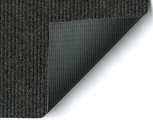 KOECKRITZ Heavy Duty Durable All Weather Indoor/Outdoor Non Slip Entrance Mat Rugs and Runners for Office Business Building Home Garage Front Door (4' x 10', Charcoal)