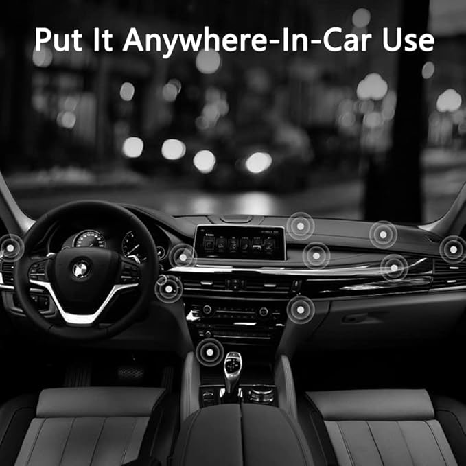 VizGiz 2 Pack 17mm Ball Sticky Mount Holder for Garmin Nuvi GPS Car Phone Wireless Charger Adhesive Dashboard Tape Sticker 17.4mm Swivel Joint Replacement Magnetic Stand Cradles Clip MI Dash Cam
