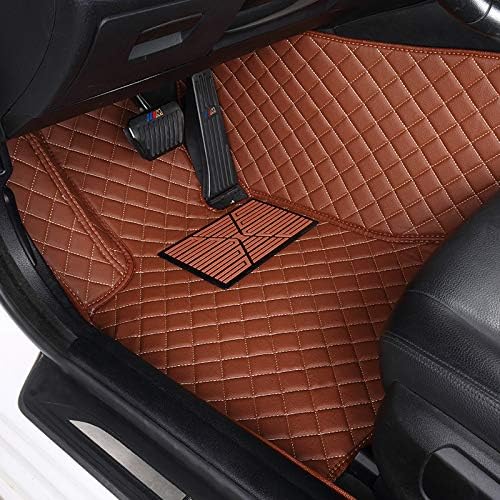 Custom Floor Mats for Cars fit 95% Sedan SUV Sports Car Full Coverage All Weather Men Women Pads Protection Non-Slip Leather Floor Liners (Blue)