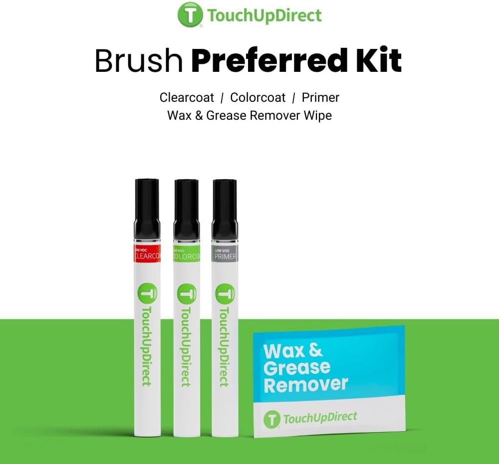 TouchUpDirect 8T5 Blue Ribbon/Dark Blue/Orion Blue Pearl Compatible with Toyota Exact Match Touch Up Paint Brush - Preferred Kit
