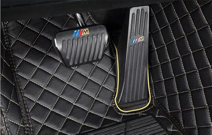 Custom Floor Mats for Cars fit 95% Sedan SUV Sports Car Full Coverage All Weather Men Women Pads Protection Non-Slip Leather Floor Liners (red Horizontal Stripes)