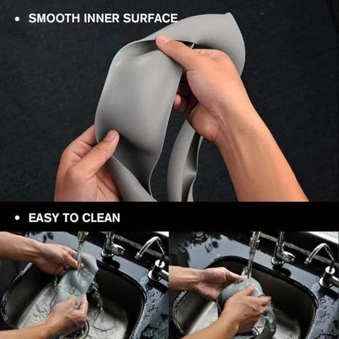 Silicone Steering Wheel Cover, Car Steering Wheel Cover, Anti-Slip Car Steering Wheel Protective Cover, Fit 12.6-16 Inch, for Car SUV Truck Van, for Women & Men (Gray)