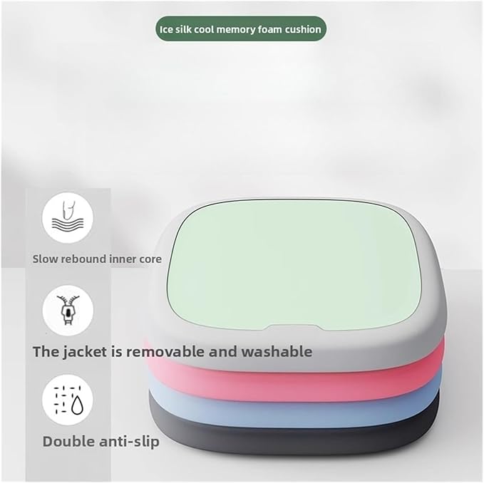 Memory Foam Car Seat Cushions with Lumbar Support - Cool and Breathable Comfort for Car and Office Seats(3,45x45cm)