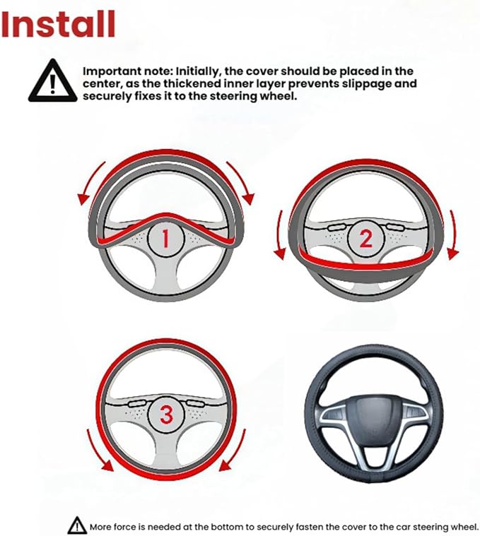 Size 16-20 Inch Ice Silk Ventilation Multi-Style Comfy Grip Steering Wheel Cover for Truck, Bus, Big Rig Trucker,SUV， Anti-Slip Design 16-20 Inch (Gray, 17)