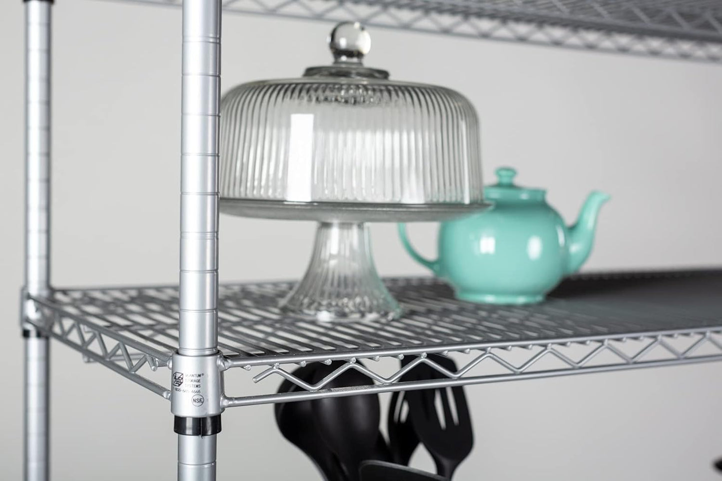 Omega 14" Deep x 54" Wide x 80" High 3 Tier Gray Starter Shelving Unit