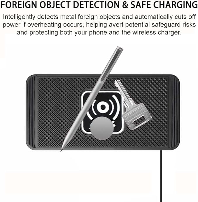 Wireless Car Charger Pad for Chevrolet Blazer Captiva Equinox Suburban/Bolt EUV 2000-2026, Type-C/USB 15W Car Wireless Charger Non-Slip Cordless Charging Mat Car Accessories