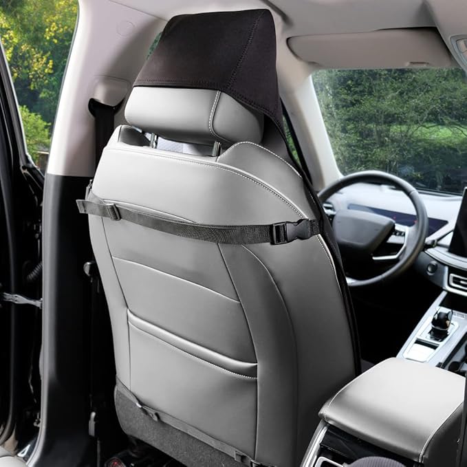 INFANZIA Premium Waterproof Seat Cover Towel Protector Neoprene Universal Fit, Upgraded 100% Washable & Removable Non-Slip Sweat Carseat Towel Covers, Perfect for Gym/Yoga/Workout（Black,1PCS