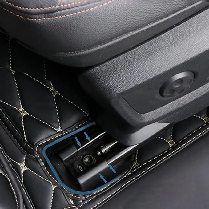 Car Floor Mats Automotive Floor Mats Vehicle Specific All Weather Protection Custom Compatible with Most of 98% Cars SUVs (Black Blue)