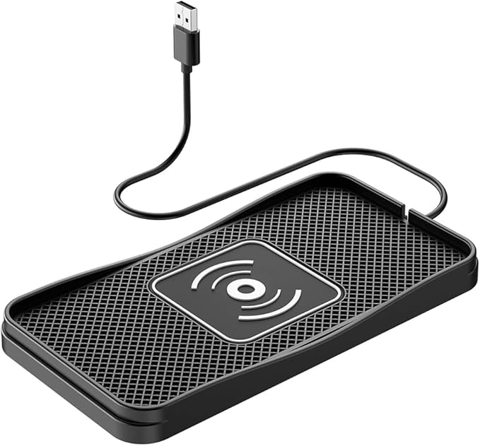 Wireless Car Charger Pad for Tesla Model S 2012-2016 2017-2021 2022-2026, Type-C/USB 20W Car Wireless Charger Non-Slip Phone Charging Pad Car Accessories,B 30cm Cable USB Plug