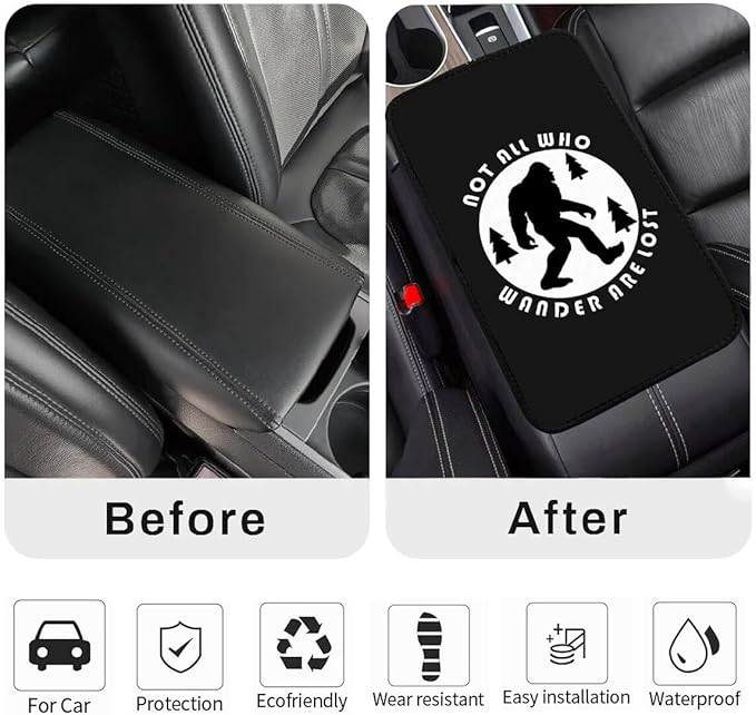 Cool 12 Gauge Vehicle Center Console Armrest Cover Pad,Bullet Car Accessories Soft Middle Console Cushion Pad,Auto Arm Rest Mat Decor Bullets Gifts for Women Men Dad for Most Vehicle SUV Truck