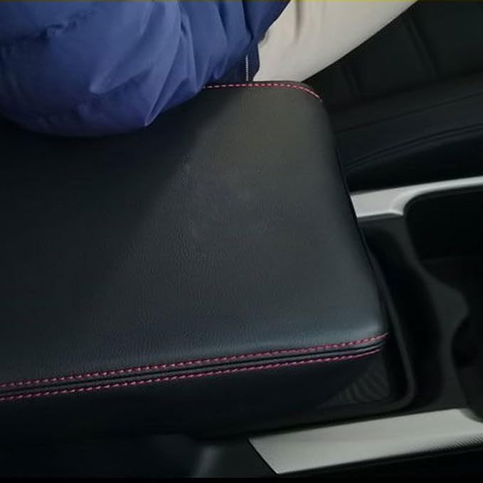 Compatible with Center Console Armrest Cover for Toyota RAV4 2006 2007 2008 2009 2010 2011 2012 2013 Leather Arm Rest Storage Box Lids Cushion Protector Pad