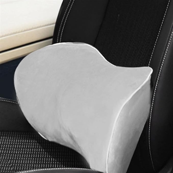Lumbar Support Pillow for Car Seat, Mesh Office Chair Back Support Cushion, Ergonomic Back Pillows for Carseat,Office Chair,Desk,Wheelchair(Light Gray)