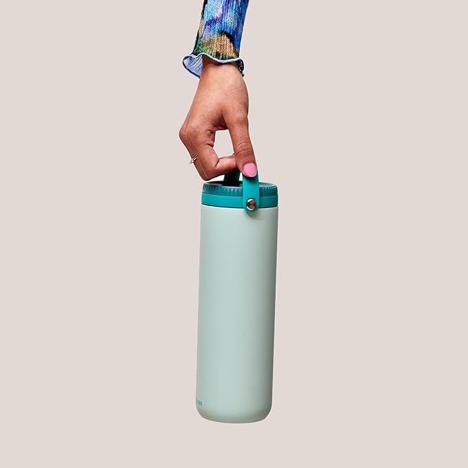 Willow - Portable Breastmilk Cooler - Keeps Breast Milk Cold for 24 Hours - Stainless Steel - Insulated - Reuseable - Breastfeeding Essentials - Storage Container w/Gel Ice Pack - Teal- 16oz