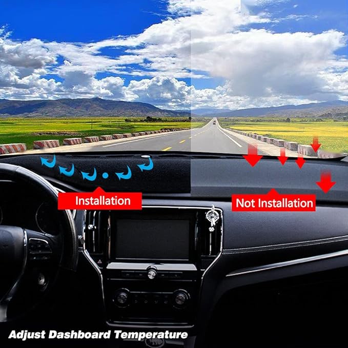 Dashboard Cover for Chevrolet Silverado 1500 2500 3500 1999-2006 Avalanche Chevy Tahoe Suburban GMC Sierra Yukon Dash Cover Mat(Premium Carpet, Black)