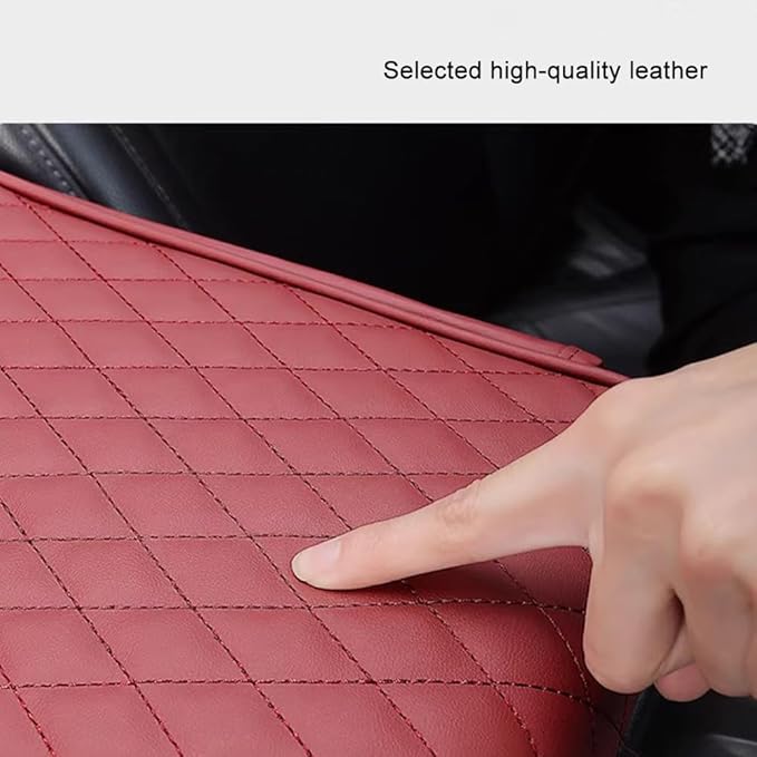 Car Armrest Pad for Ford Bronco Sport (CX430) 2021 2022 2023 2024 2025 2026 Leather Armrest Box Mat Center Console Cushion Pad Universal Armrest Seat Box Cover Protector,Grey