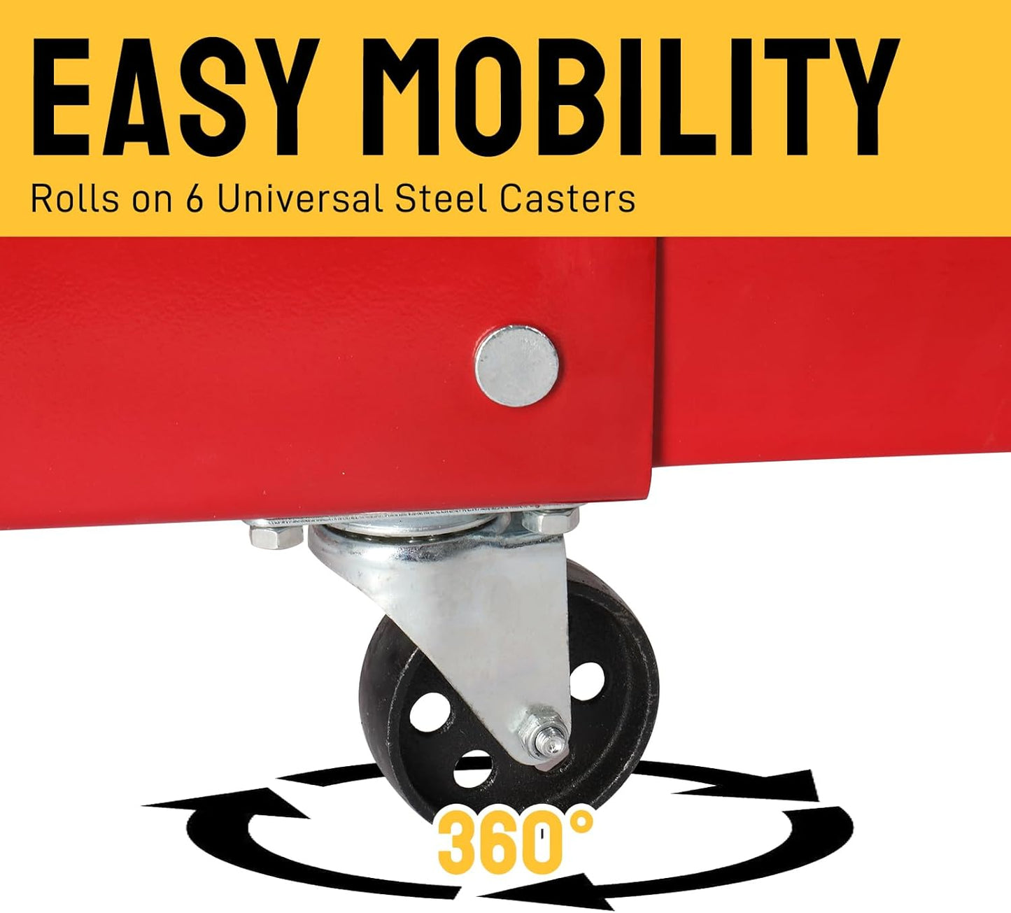 Thicken Engine Hoist 2 TON Folding Motor Hoist Hydraulic Cherry Picker 4000 lbs Shop Cranes Lift, Yellow (2 Ton Engine Crane · Yellow)