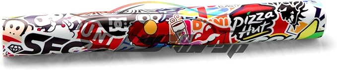 Free Tool Kit EZAUTOWRAP ES Bomber Hellaflush Anime Cartoon Car Vinyl Wrap Sticker Decal Air Release - 60"X600" (5FT X 50FT)