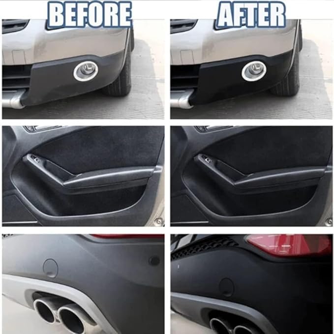 RJDJ Plastic Restorer for Cars, Trim & Exterior – Plastic Revitalizing Coating Agent, Restores Faded Plastic, UV Protection, Car Shine Refurbishing Solution (30ml-1pcs)