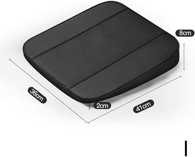 Memory Foam Car Seat Cushion for BMW X5 G05 2018-2023, Wedge Booster Lumbar Support Pad for Drivers Office with Non-Slip Base,Brown-8cm
