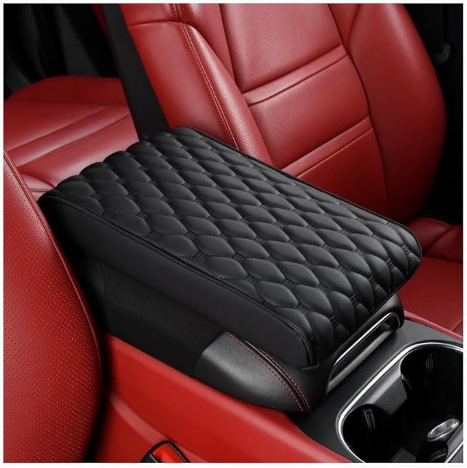 Auto Armrest Cushion Pads for Volvo XC60(2008-2016) Accessories Car Centre Console Armrest Pad Durable Material and Easy to Clean-is Waterproof and Anti-Scratch