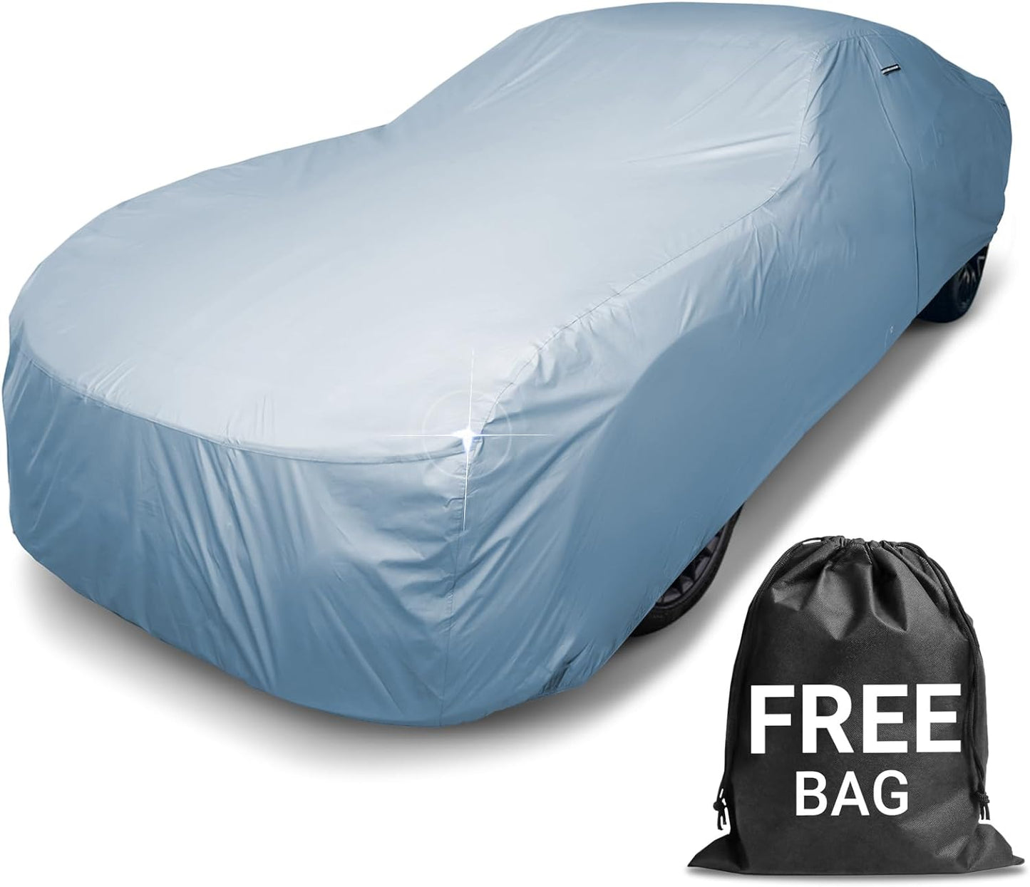 iCarCover Premium Car Cover for 1961-1963 Pontiac Tempest Wagon Heavy Duty Waterproof All-Weather Automobiles Custom Fit Indoor Outdoor UV Snow Protection Covers with Straps and Bag