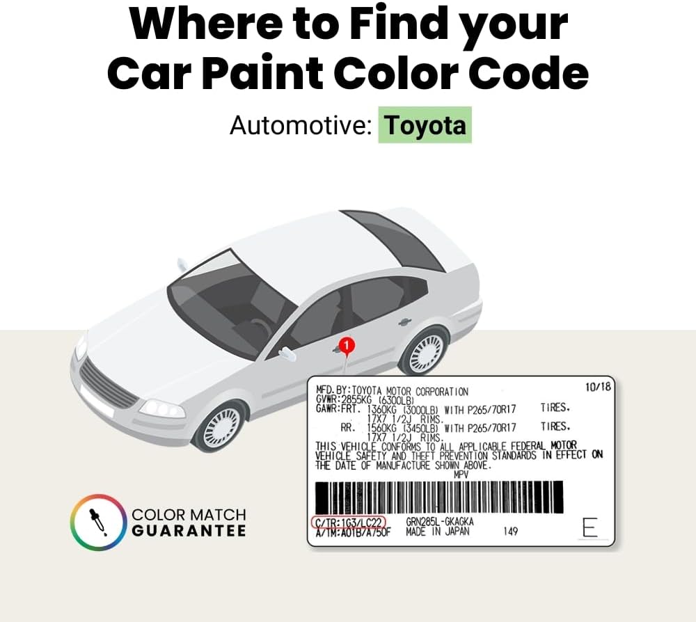 TouchUpDirect 1K9 Coastal Gray Metallic Compatible with Toyota Exact Match Touch Up Paint Aerosol - Preferred Kit