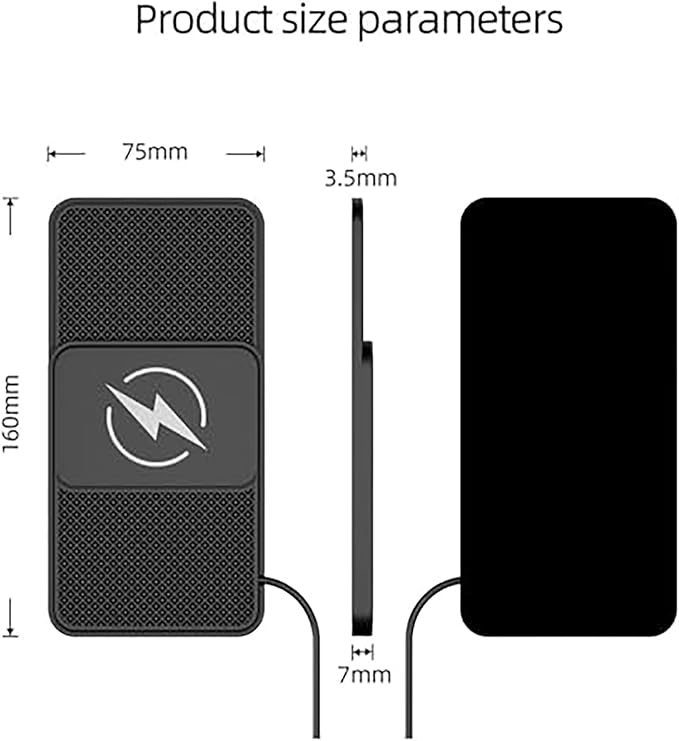 Wireless Car Charger Pad for Benz C 219 2004–2010,20W Fast Wireless Phone Charger Cell Phone Cordless Charging mat,Non-Slip Phone Charging,30cm Cable USB