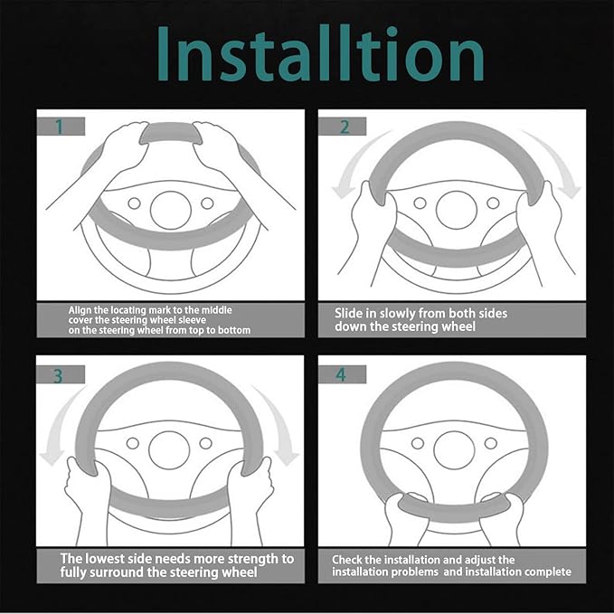 Suede D Shape Steering Wheel Cover,Compatible with Tesla Model S Model Y Model X Suede Leather Sport Non-Slip Wheel Cover Car Interior Accessories 15 inch for Man and Women