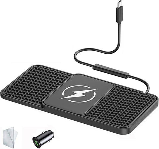 Wireless Car Charger Pad for Toyota RAV4 Hybrid (2018-2024) 5. Generation,20W Fast Wireless Phone Charger Cell Phone Cordless Charging mat,Non-Slip Phone Charging,30cm Cable Type-C