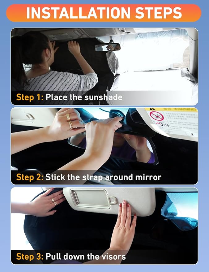 EcoNour Windshield Sunshade Compatible for Acura TLX 2021-2024 2025 2026, Sun Visor for Front Windshield & Window Sun Shade Cover, UV Heat Blocker & Protector, Car Accessories