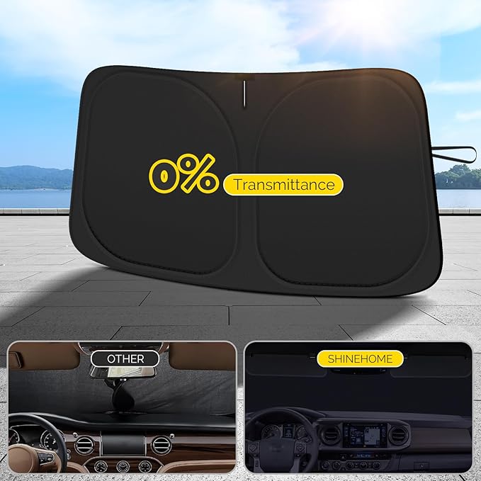 Car Windshield Sun Shade Compatible with 2011-2020 Toyota Sienna Accessories Sunshade Custom Foldable Windshield Sun Visor