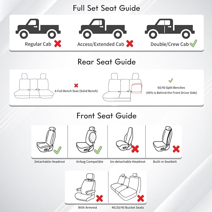 Huidasource Tacoma Custom Seat Covers Fit for Toyota Tacoma 2016-2023 Double & Crew Cab SR SR5 Limited TRD Sport/Pro/Off Road, 360° Full-wrap Waterproof Car Seat Cushion Cover (Full Set/Coffee)
