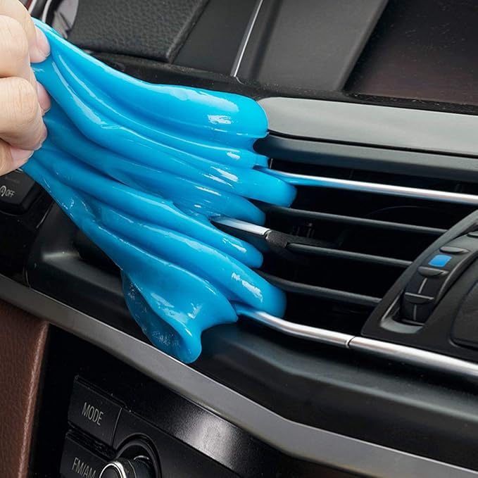 Car Cleaning Gel for Tesla Model S 2012-2025, 200g × 2 Pack Car Interior Cleaner Slime, Auto Detailing Tools, Auto Dust Car Crevice Cleaner